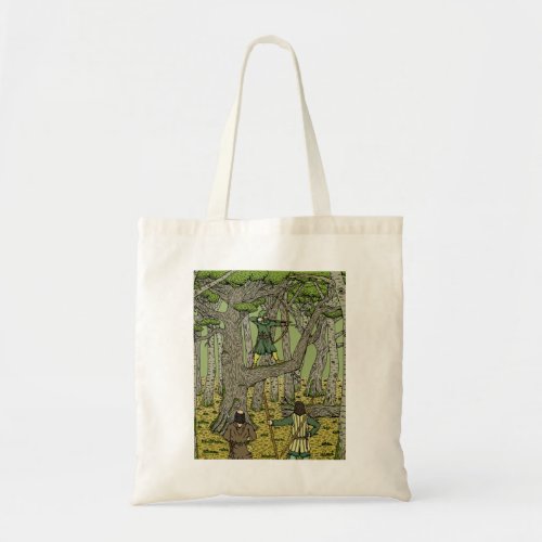 Robin Hood in Sherwood Forest Tote Bag