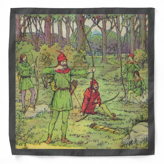 Robin Hood In The Forest  Bandana (Front)