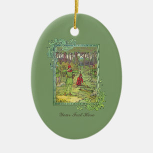 Robin Hood In The Forest Ceramic Ornament