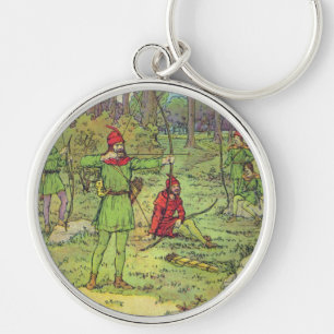Robin Hood In The Forest  Keychain