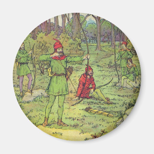 Robin Hood In The Forest  Magnet (Front)
