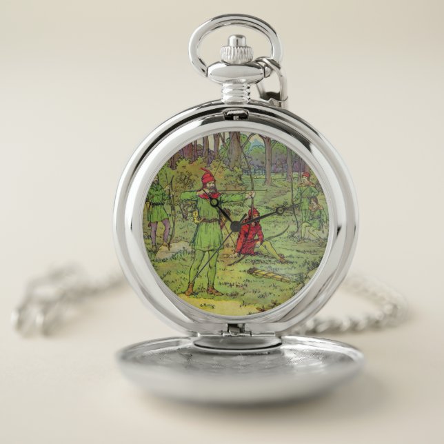 Robin Hood In The Forest Pocket Watch (Inside)