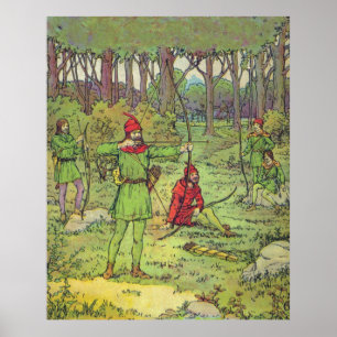 Robin Hood In The Forest  Poster
