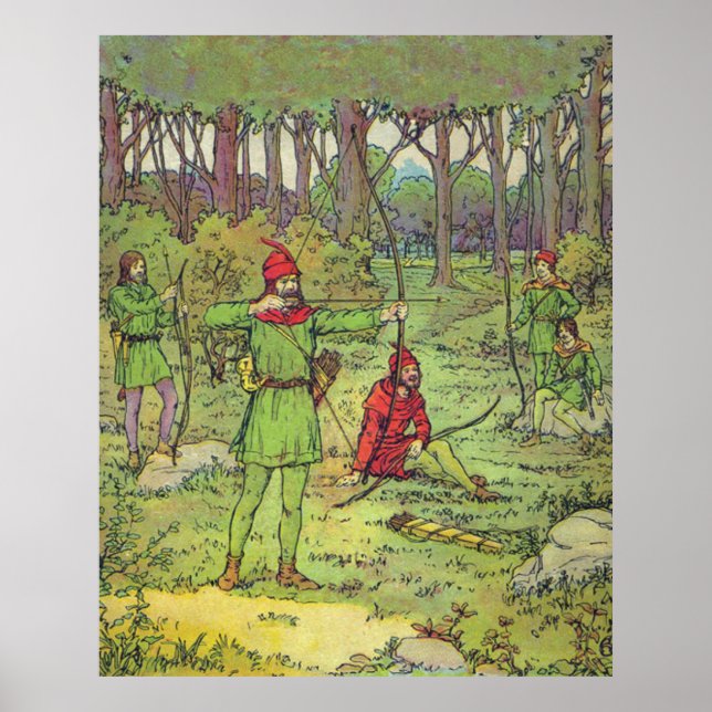 Robin Hood In The Forest  Poster (Front)