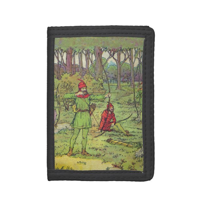 Robin Hood In The Forest  Trifold Wallet (Front Vertical)