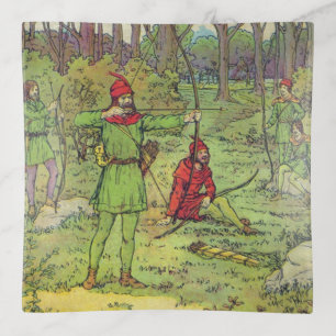 Robin Hood In The Forest Trinket Tray