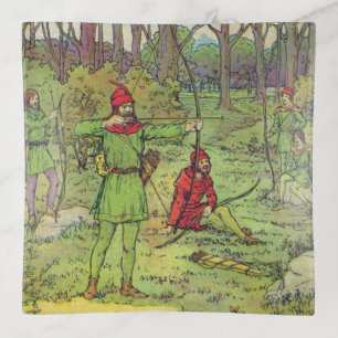 Robin Hood In The Forest Trinket Tray