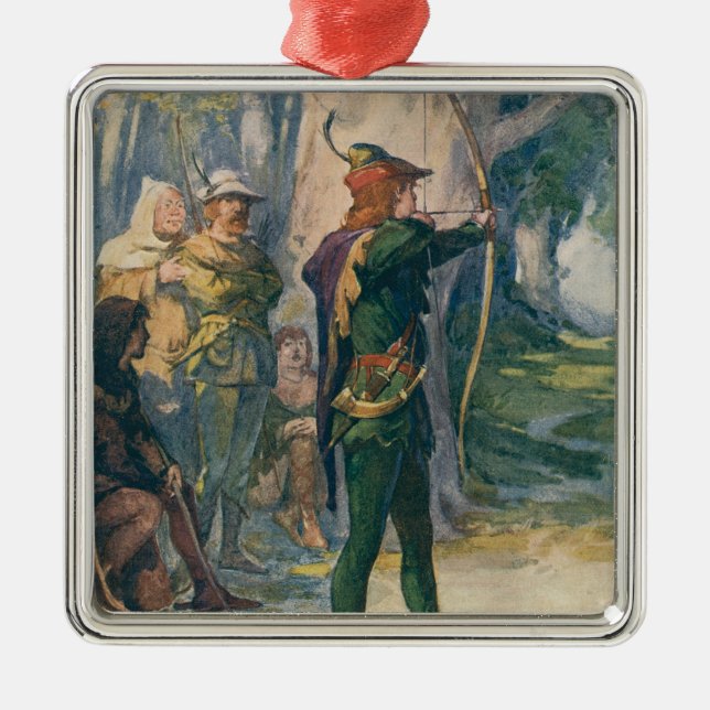 Robin Hood Metal Ornament (Front)
