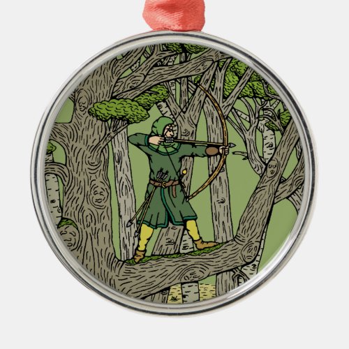 Robin Hood Metal Ornament