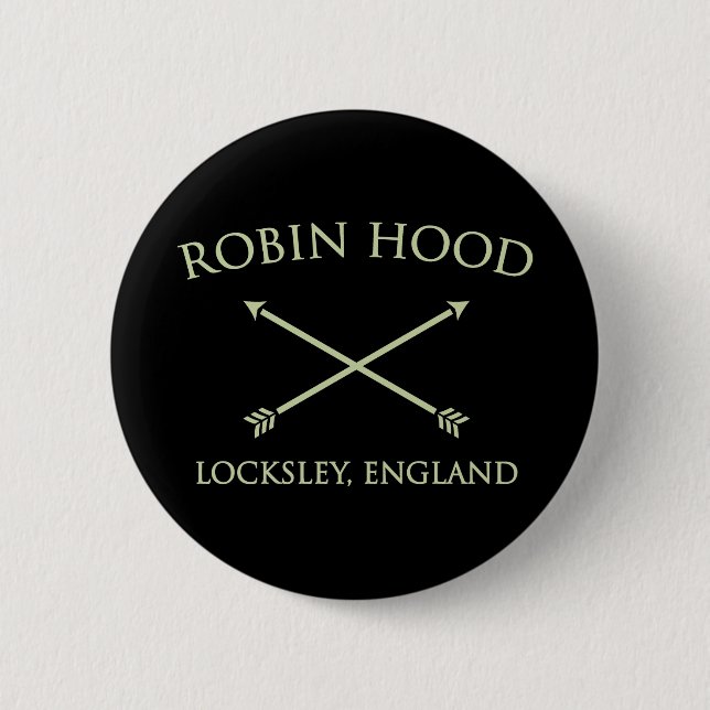 robin hood of locksley pinback button (Front)