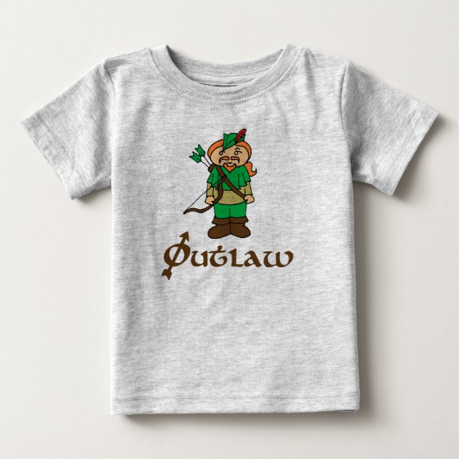 Robin Hood Outlaw Archery baby kids bodysuit shirt (Front)
