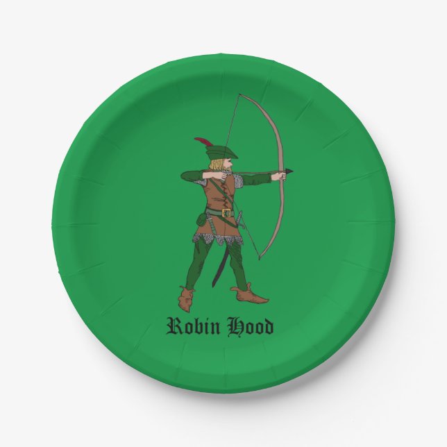 Robin Hood Paper Plate (Front)