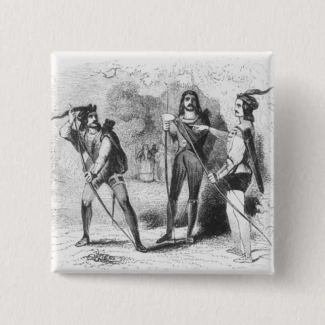 Robin Hood, Scarlet and John Button (Front)