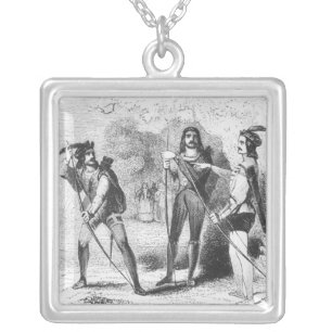 Robin Hood, Scarlet and John Silver Plated Necklace