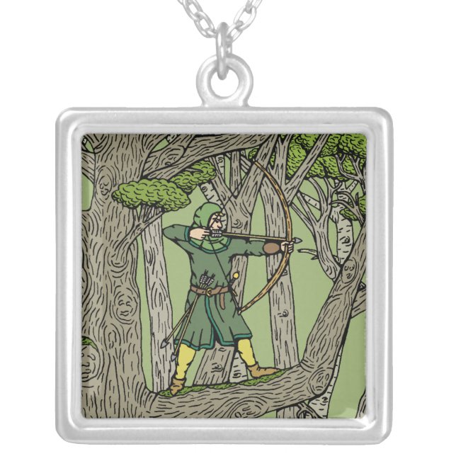 Robin Hood Silver Plated Necklace (Front)