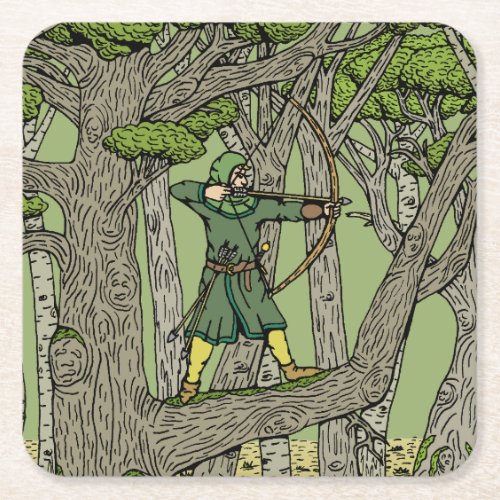 Robin Hood Square Paper Coaster