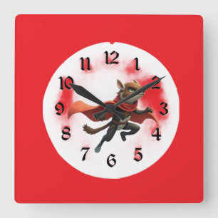 Robin Hood  Square Wall Clock