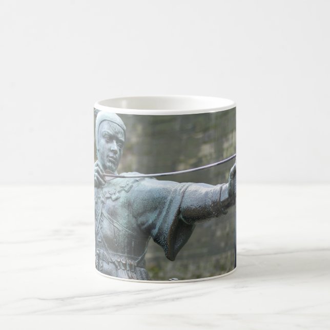 Robin Hood Statue, Nottingham Coffee Mug (Center)