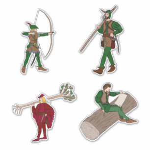 Robin Hood Sticker 4-pack