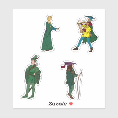 Robin Hood Sticker 4_pack No2