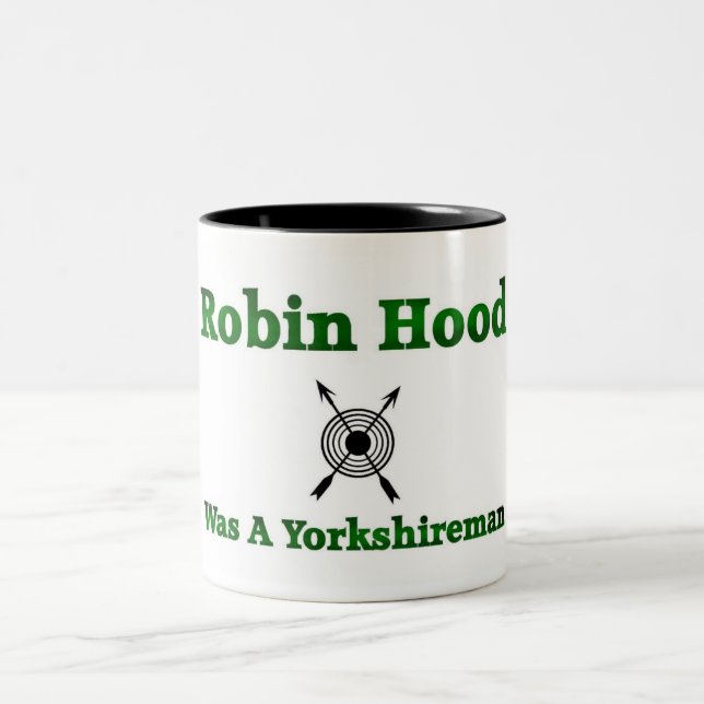 Robin Hood Was A Yorkshireman Two-Tone Coffee Mug (Center)