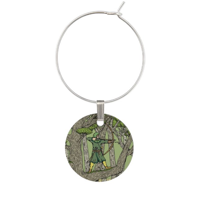 Robin Hood Wine Charm (Front)