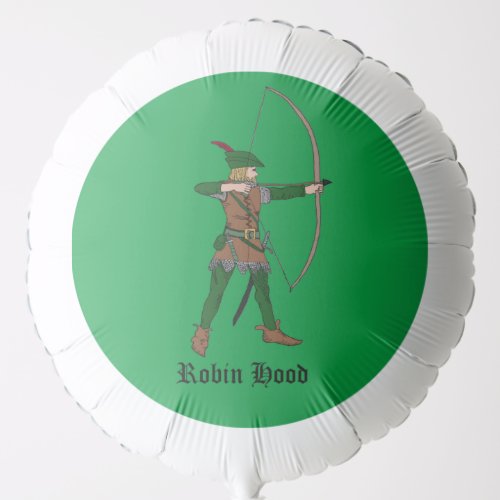 Robin Hood with bow and arrow balloon