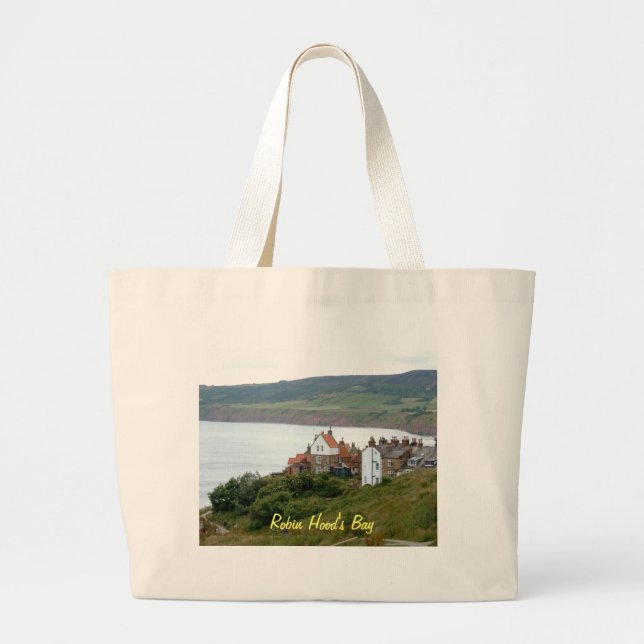 Robin Hood's Bay Large Tote Bag (Front)