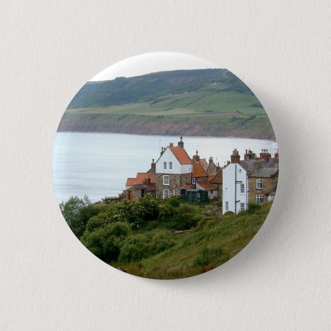 Robin Hood's Bay Pinback Button (Front)