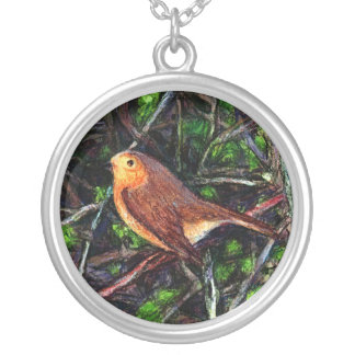 Robin in a Hedge Pendant