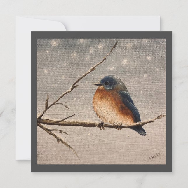 Robin in the Snow  Card (Front)