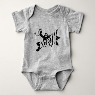 Robin Ink Brush Name Baby Bodysuit