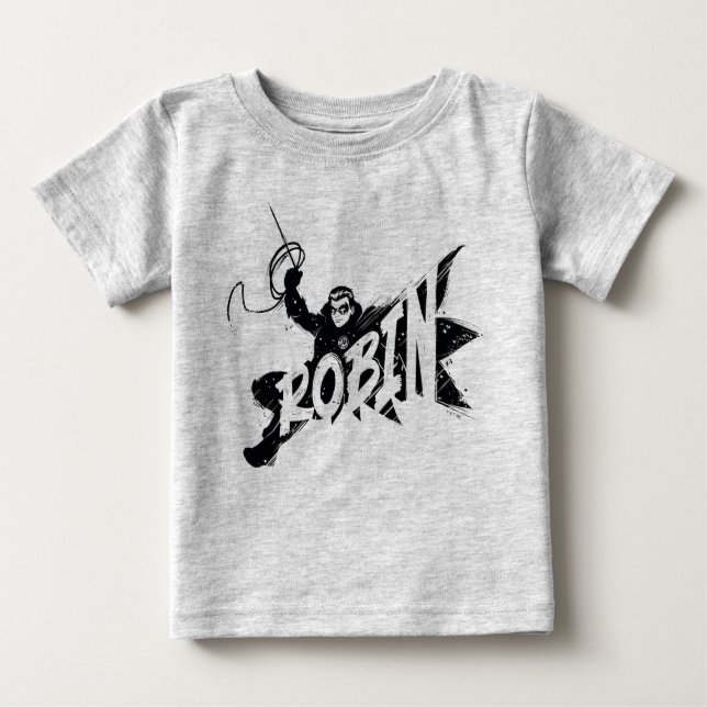 Robin Ink Brush Name Baby T-Shirt (Front)