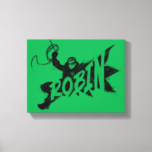 Robin Ink Brush Name Canvas Print