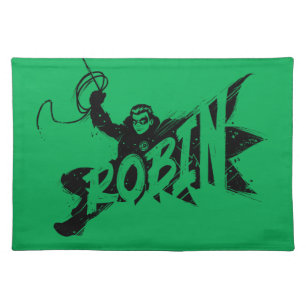 Robin Ink Brush Name Cloth Placemat