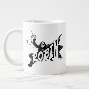 Robin Ink Brush Name Giant Coffee Mug