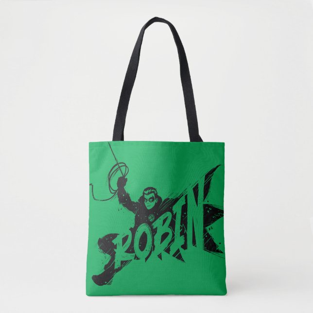 Robin Ink Brush Name Tote Bag (Front)