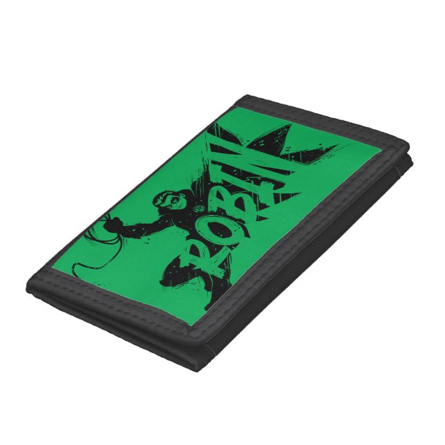 Robin Ink Brush Name Trifold Wallet (Bottom)