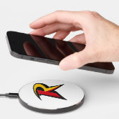 Robin inspired logo wireless charger (Hand)