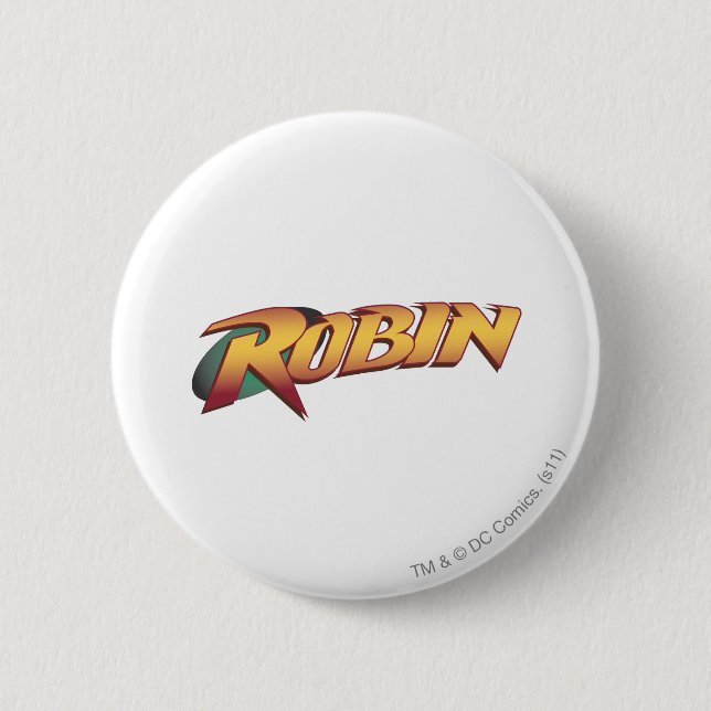 Robin Name Logo Button (Front)