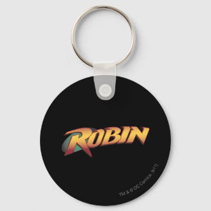 Robin Name Logo Keychain