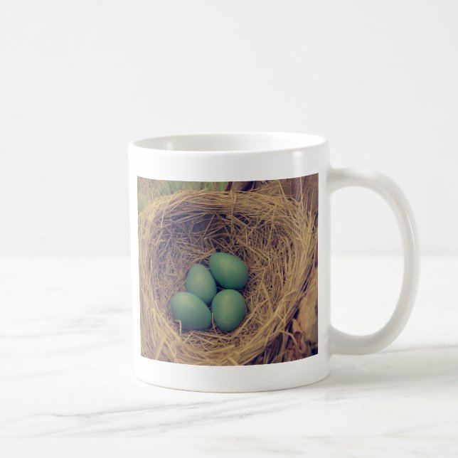 Robin Nest and Eggs Coffee Mug (Right)