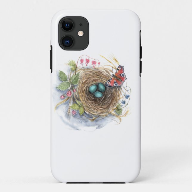 Robin Nest Case-Mate iPhone Case (Back)
