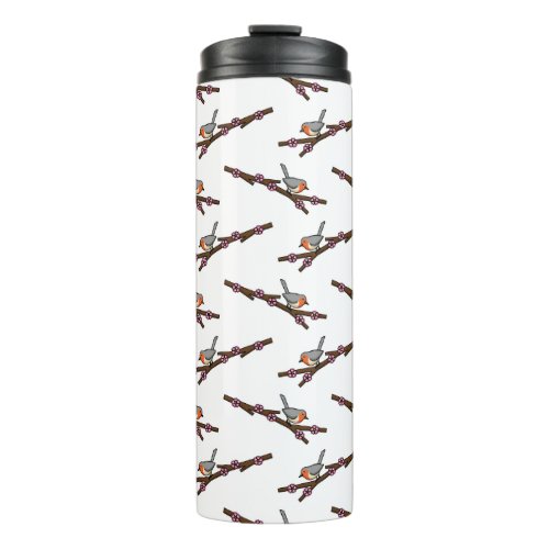 Robin on Sakura Thermal Tumbler