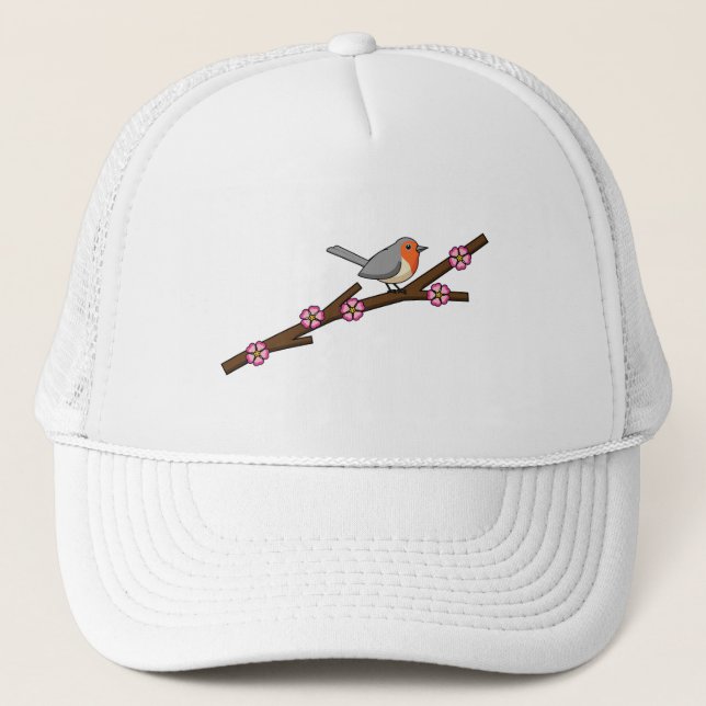 Robin on Sakura Trucker Hat (Front)
