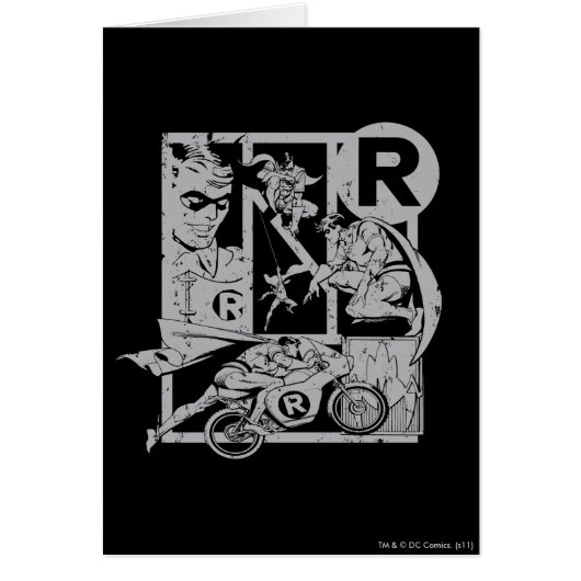 Robin - Picto Grey Cards (Front)