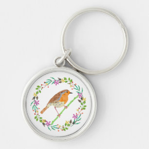 Robin Red Breast, bird of Christmas Keychain