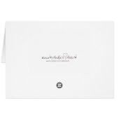 Robin Red Breast Folded Christmas Card (Back Horizontal)