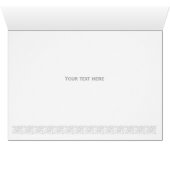 Robin Red Breast Folded Christmas Card (Inside Horizontal (Bottom))