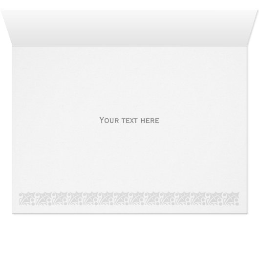 Robin Red Breast Folded Christmas Card (Inside Horizontal (Bottom))